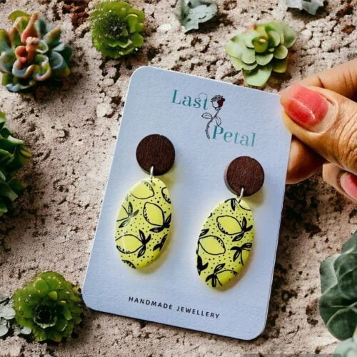 Cute Lemon Themed Earrings