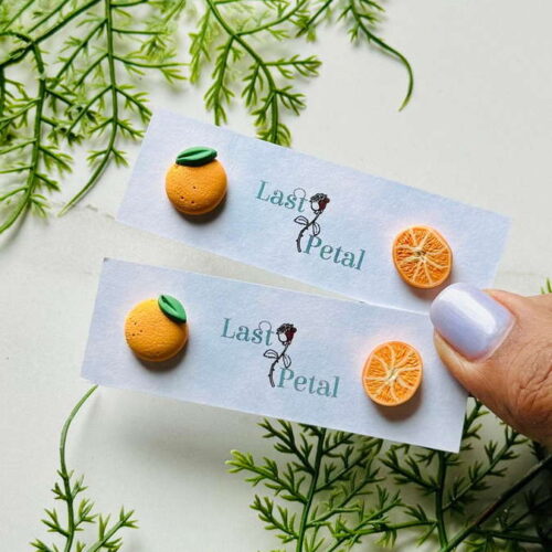 Zesty orange studs