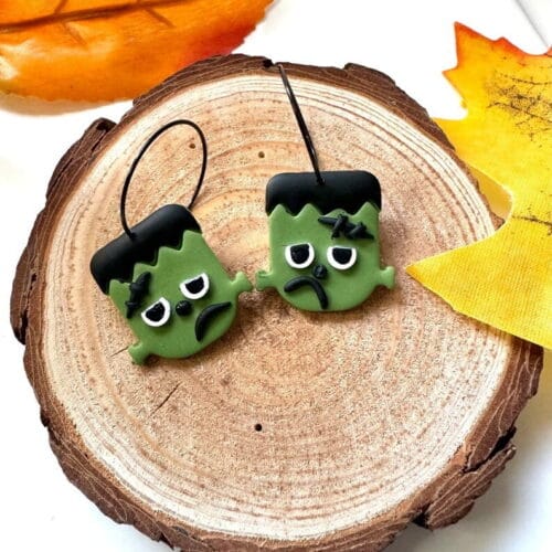 Frankenstein Dangle Hoops
