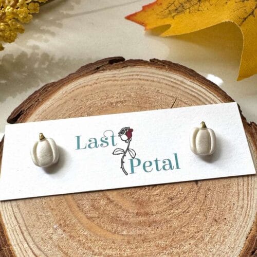 Elegant Pumpkin Studs