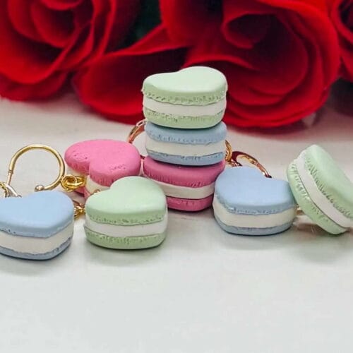 Heart Macaron Dangles