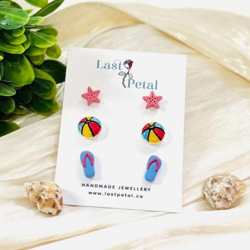 Beach-Themed-Stud-Earrings
