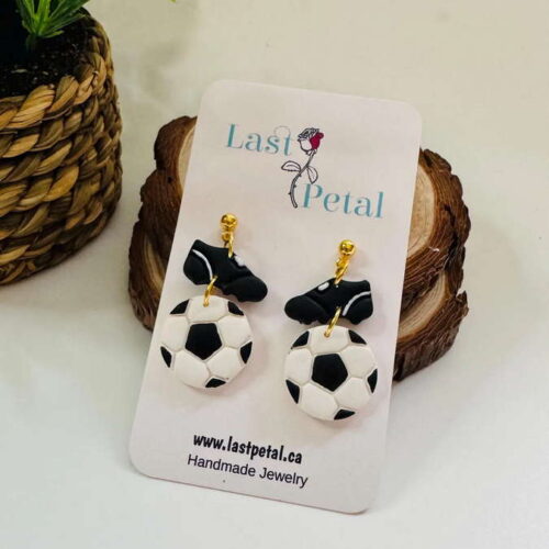 Soccer Dangle Earrings