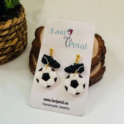 Soccer Dangle Earrings