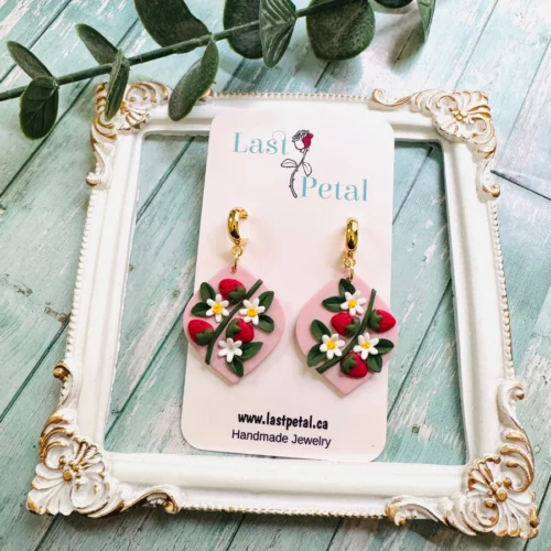 Strawberry Dangles Strawberry Earrings